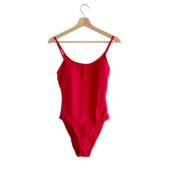 Andie Swim The Amalfi Eco Nylon One Piece in Cherry Red S NWT - Picture 4 of 8
